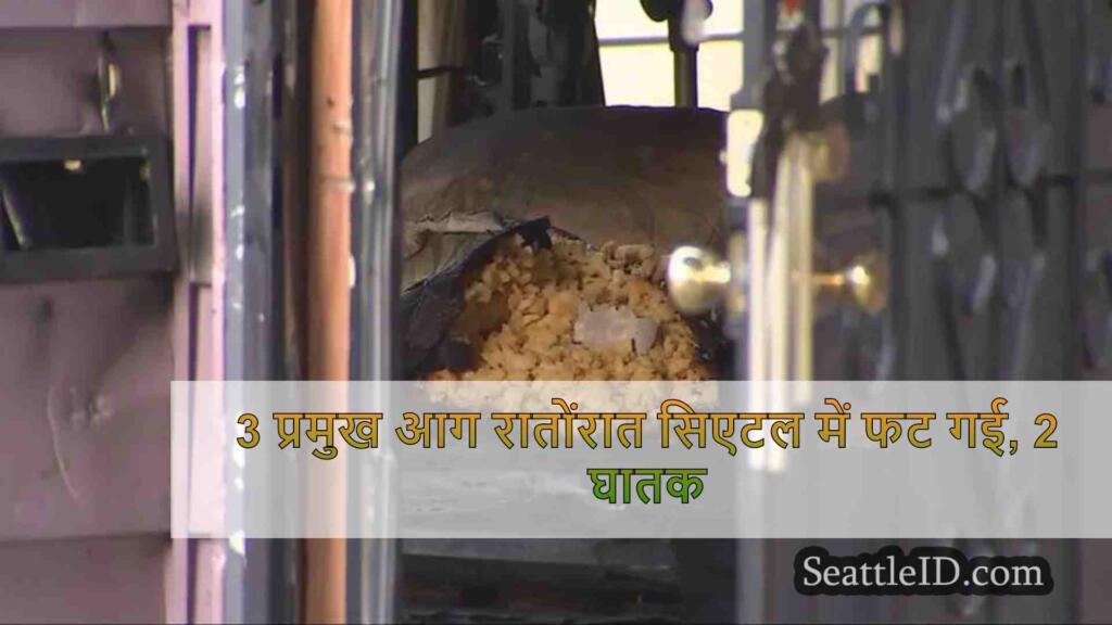 3 प्रमुख आग रातोंरात सिएटल में फट गई, 2