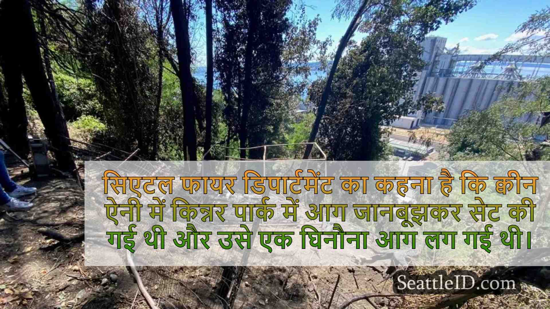 किन्नर पार्क में जानबूझकर घुसपैठ आग
