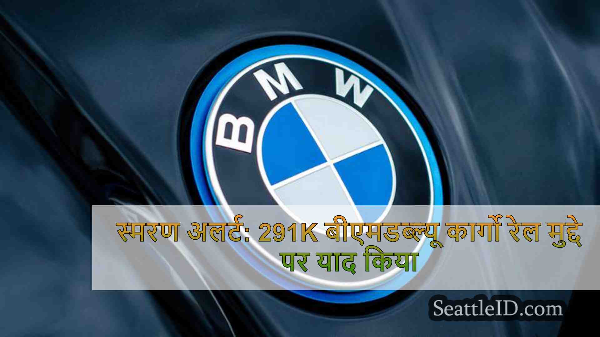 स्मरण अलर्ट: 291K बीएमडब्ल्यू कार्गो