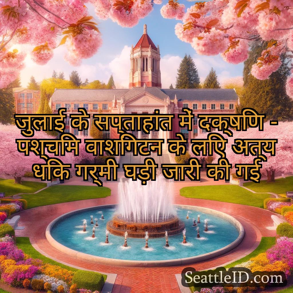 सिएटल समाचार जुलाई के सप्ताहांत में दक्षिण