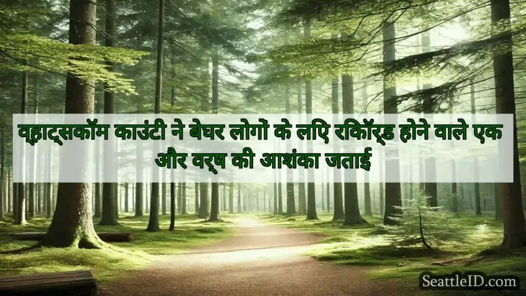 सिएटल समाचार व्हाट्सकॉम काउंटी ने बेघर लोगों के