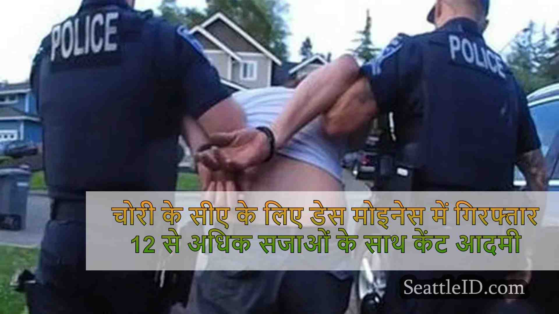 चोरी की कार, बंदूक कब्जे के लिए डेस