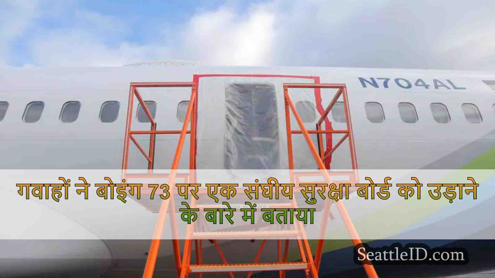 गवाहों ने एक संघीय सुरक्षा बोर्ड को