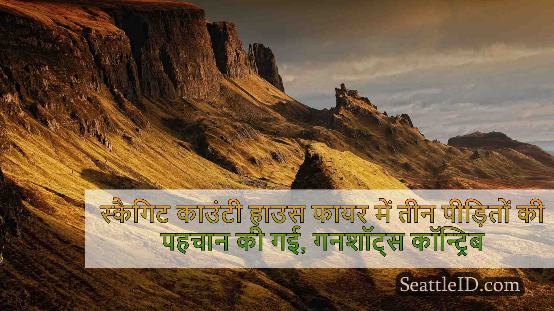 स्कैगिट काउंटी हाउस फायर में तीन
