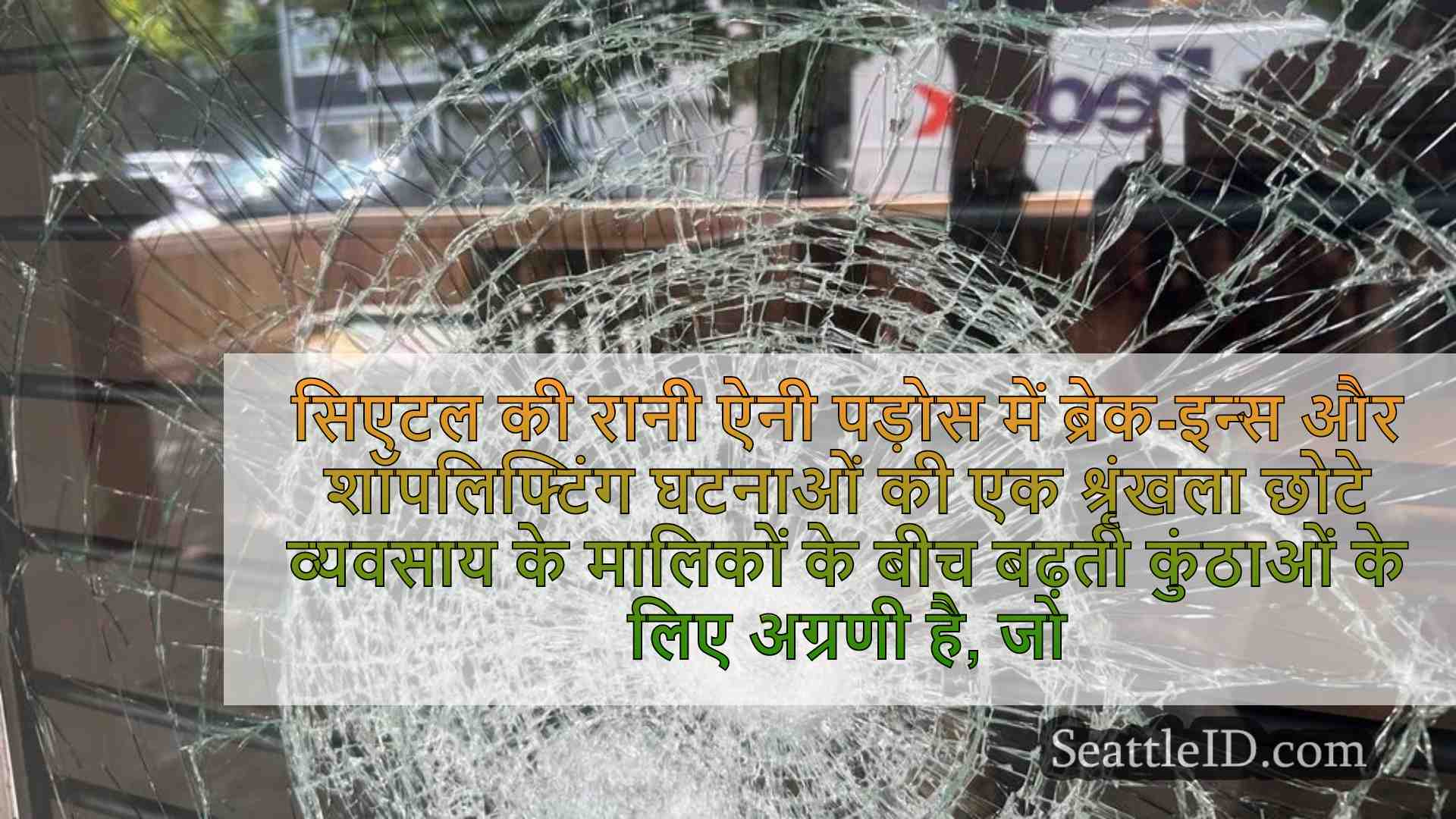 बार-बार ब्रेक-इन के लिए पुलिस की