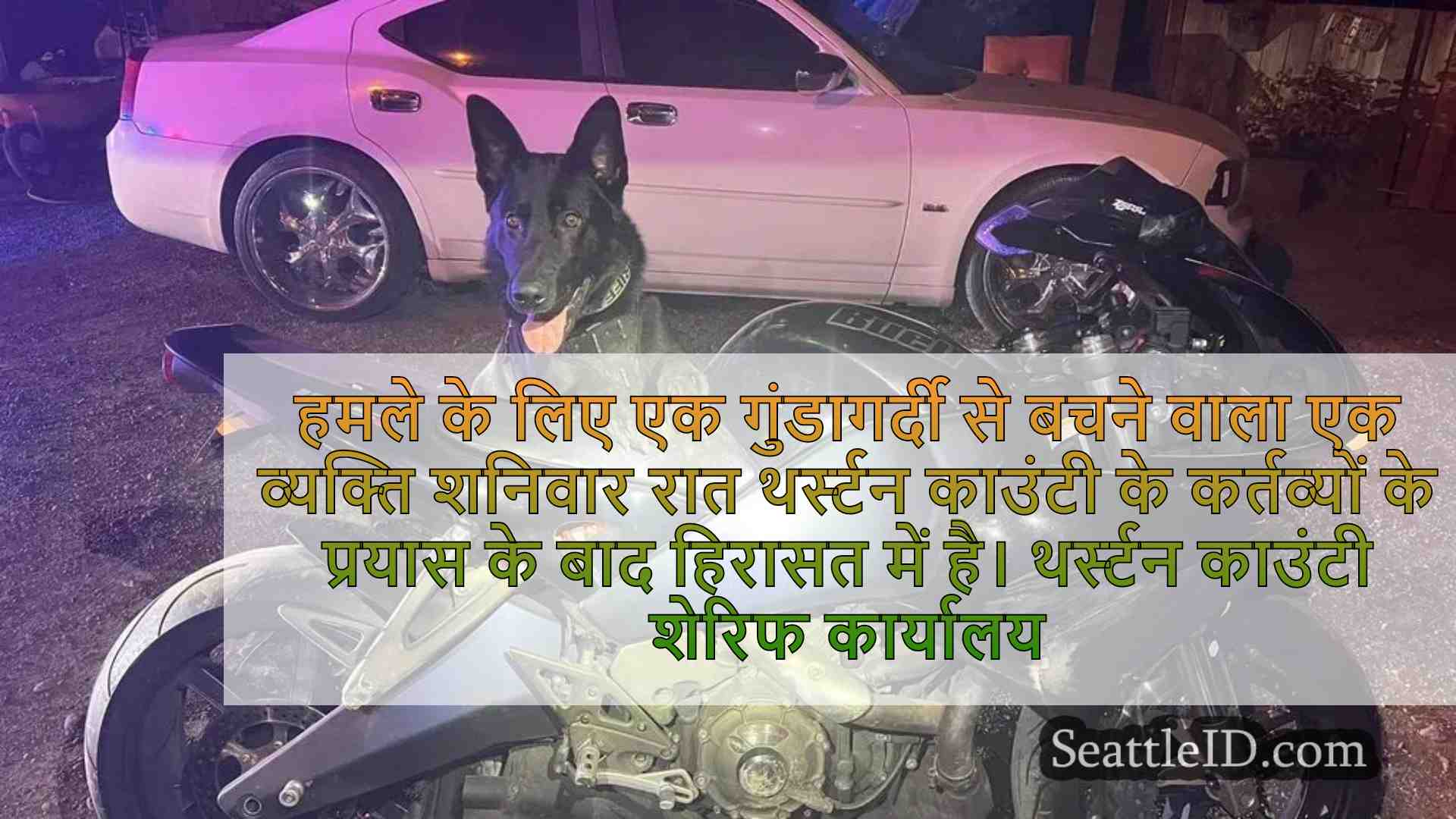 डैश कैम वीडियो में पीछा किया गया,