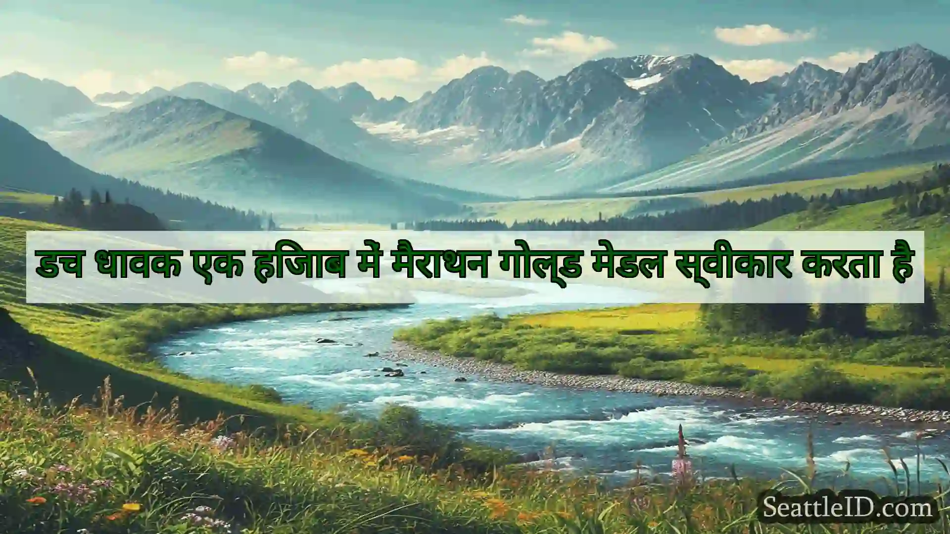 सिएटल समाचार डच धावक एक हिजाब में मैराथन गोल्ड