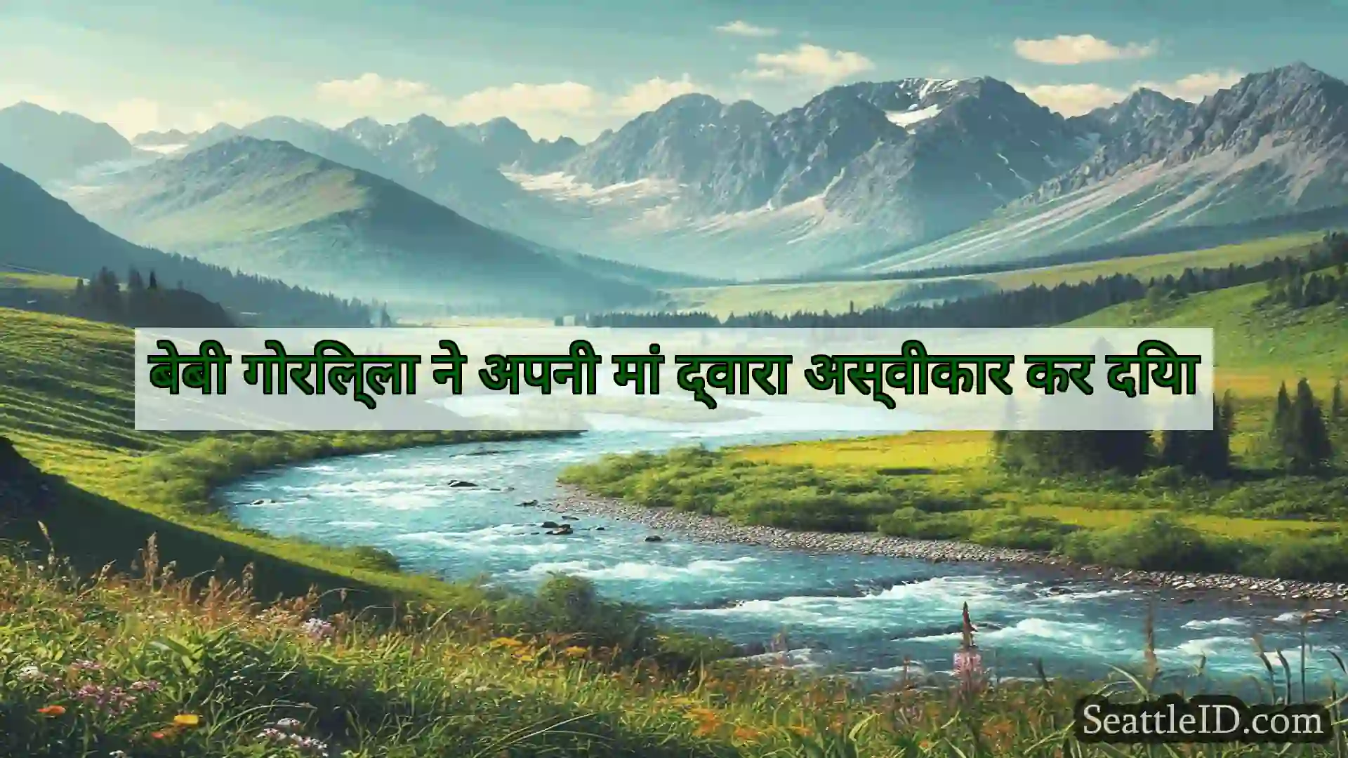 सिएटल समाचार बेबी गोरिल्ला ने अपनी मां द्वारा