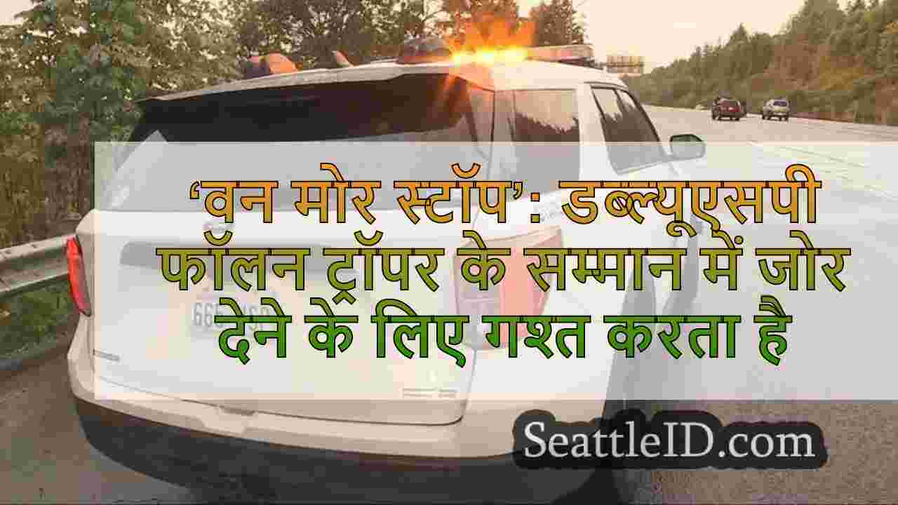 ‘वन मोर स्टॉप’: डब्ल्यूएसपी फॉलन ट्रॉपर