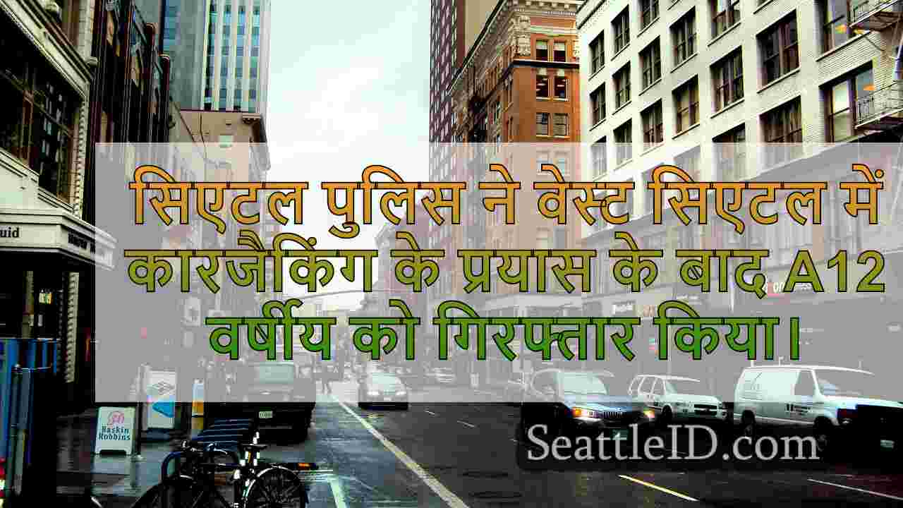 वेस्ट सिएटल द्वारा कारजैकिंग के प्रयास