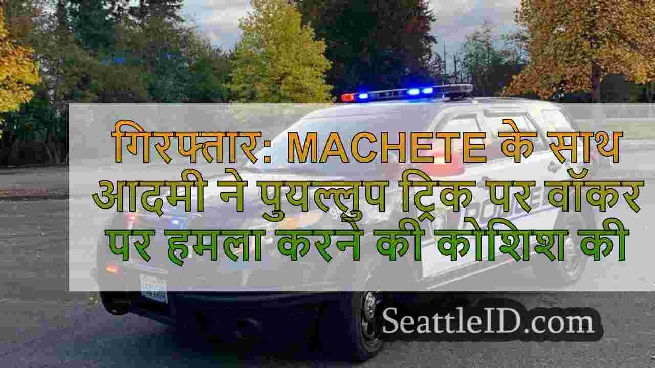 गिरफ्तार: MACHETE के साथ आदमी ने