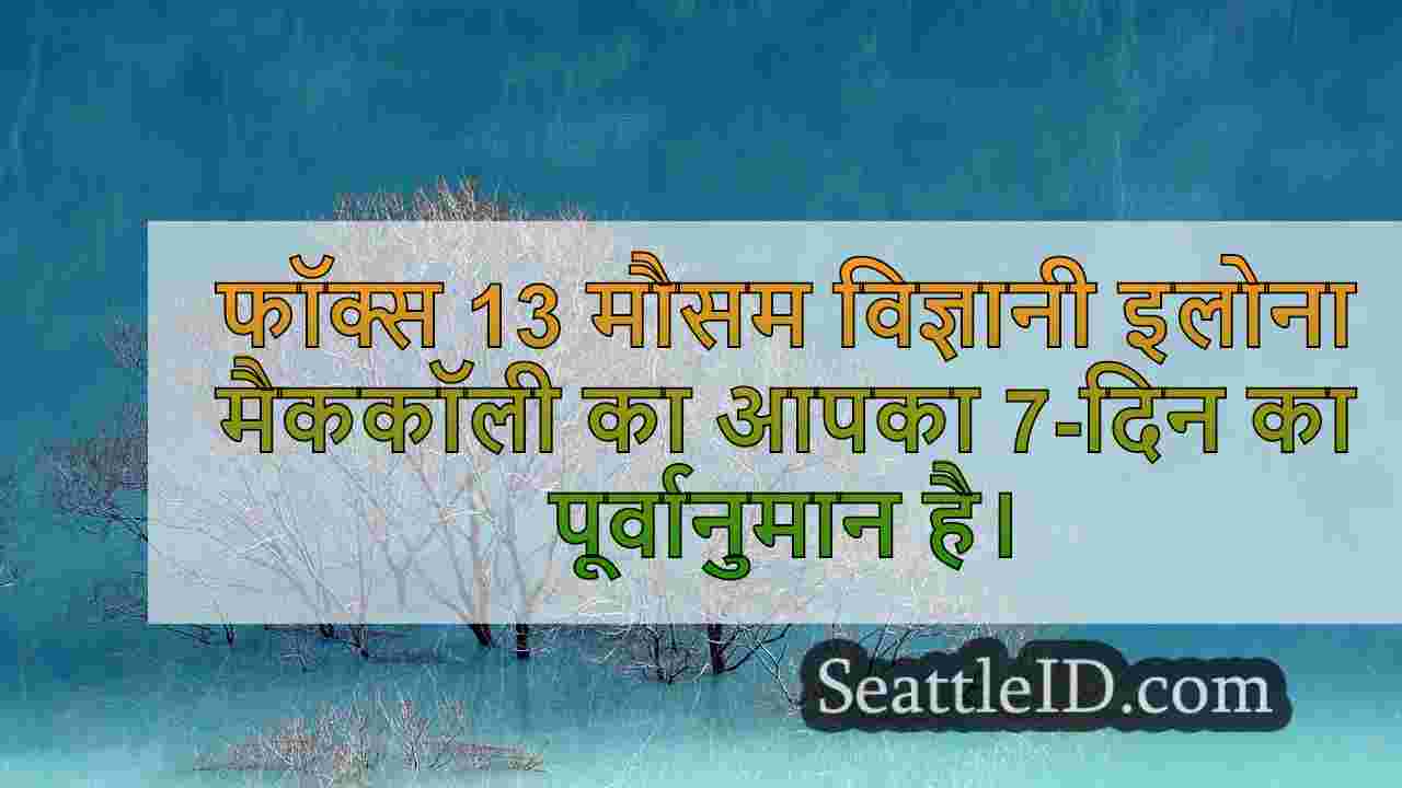 सिएटल का मौसम: कुछ बादलों के साथ आगे