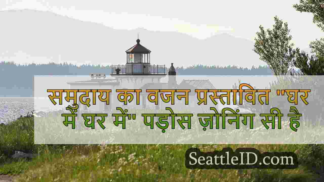 समुदाय का वजन प्रस्तावित घर ​​में घर