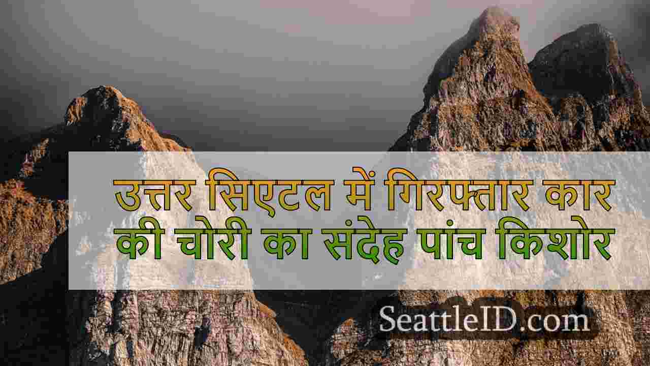 उत्तर सिएटल में गिरफ्तार कार की चोरी का