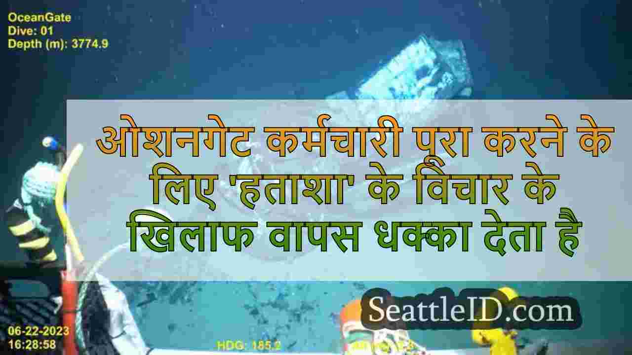 ओशनगेट कर्मचारी मिशन को पूरा करने के