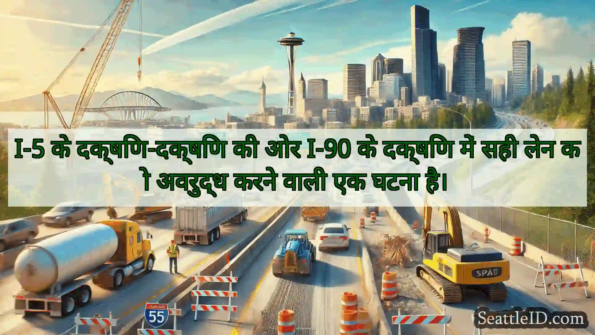 सिएटल परिवहन समाचार I-5 के दक्षिण-दक्षिण की ओर I-90 के