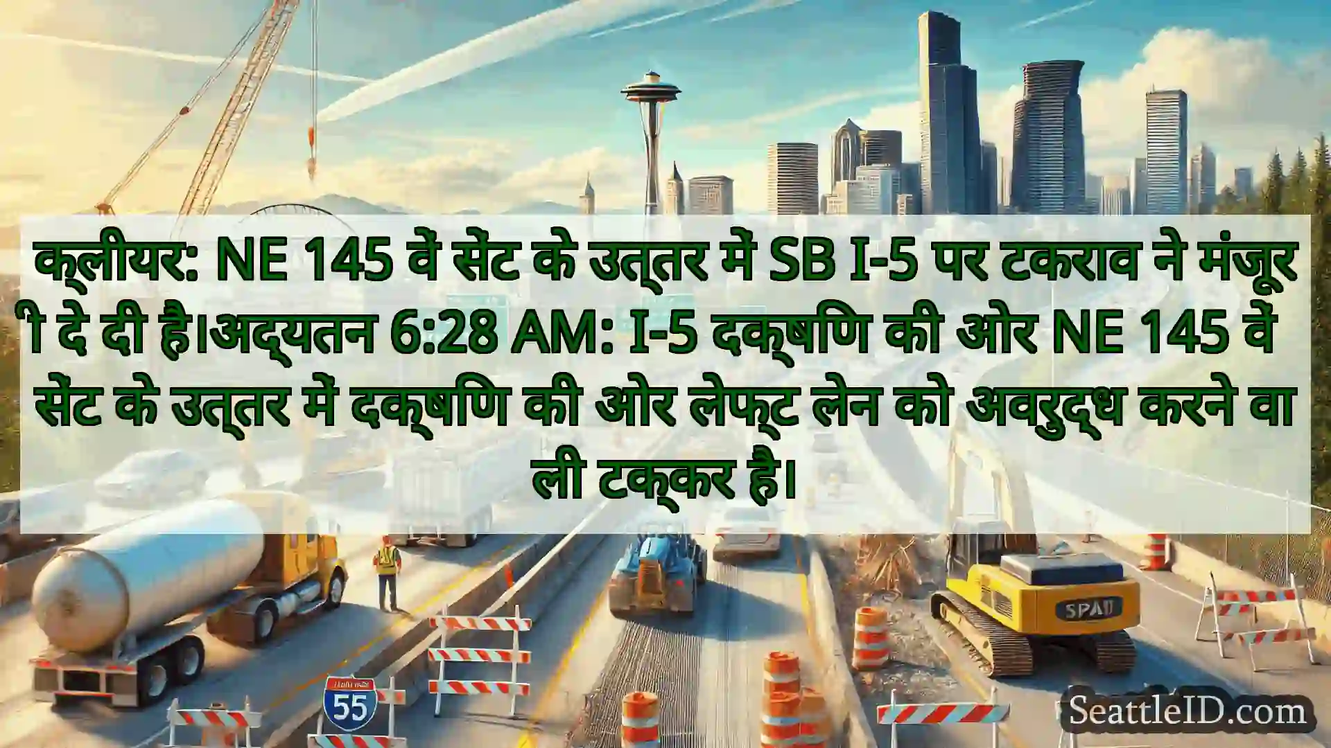 सिएटल परिवहन समाचार क्लीयर: NE 145 वें सेंट के उत्तर