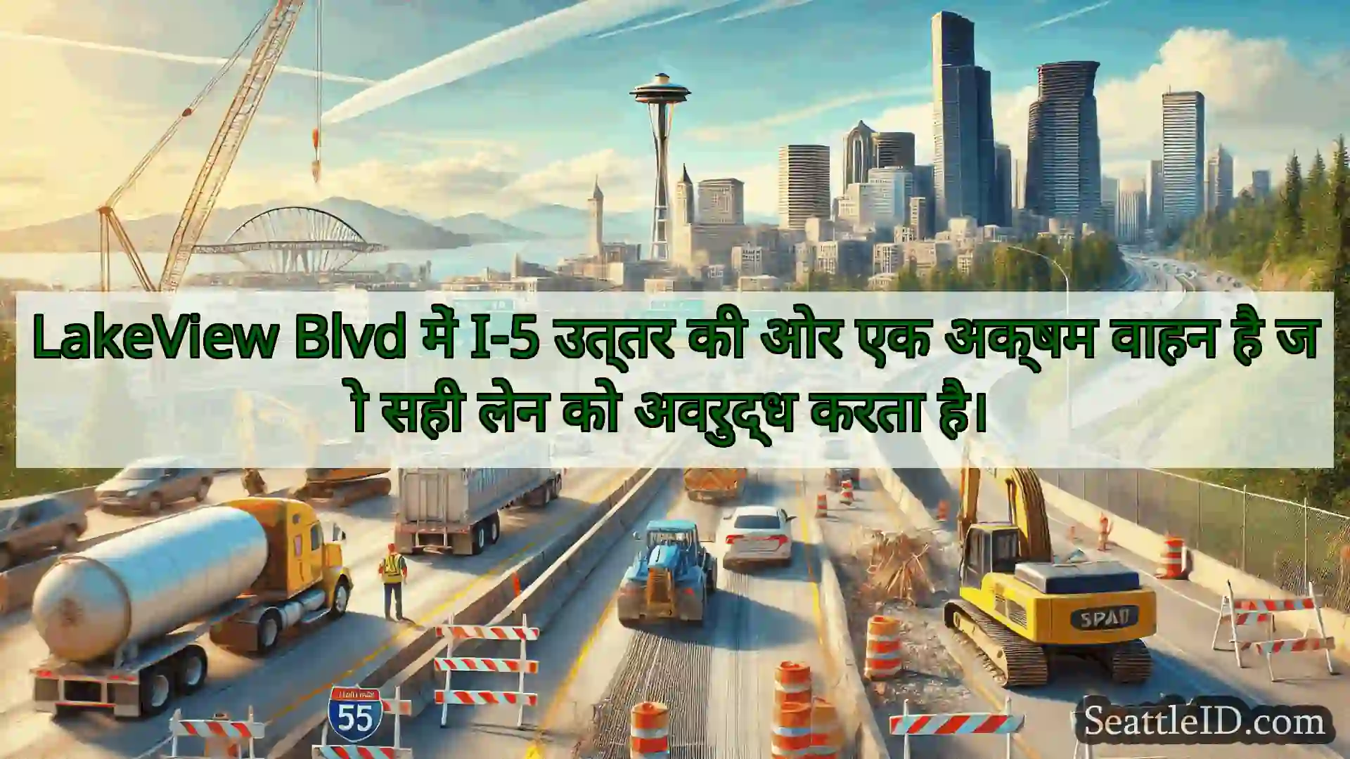 सिएटल परिवहन समाचार LakeView Blvd में I-5 उत्तर की ओर