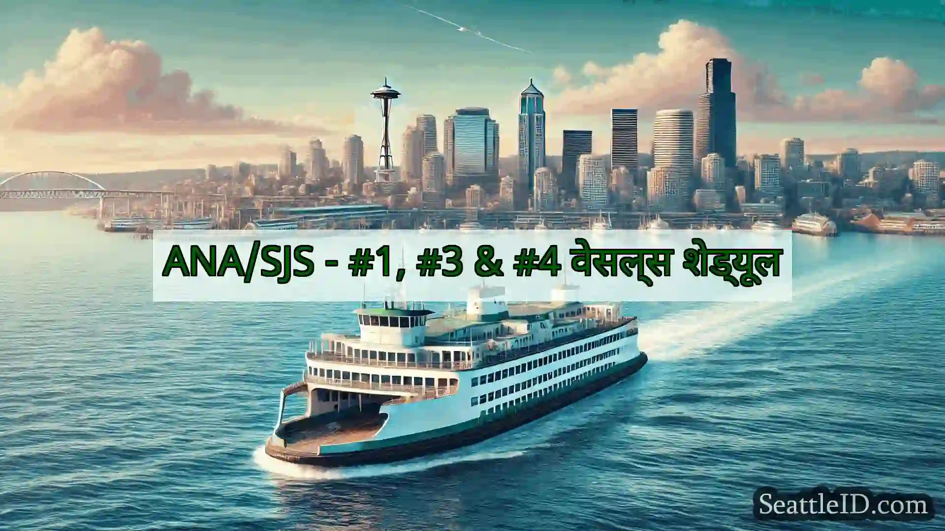 सिएटल फ़ेरी समाचार ANA/SJS - #1, #3 & #4 वेसल्स