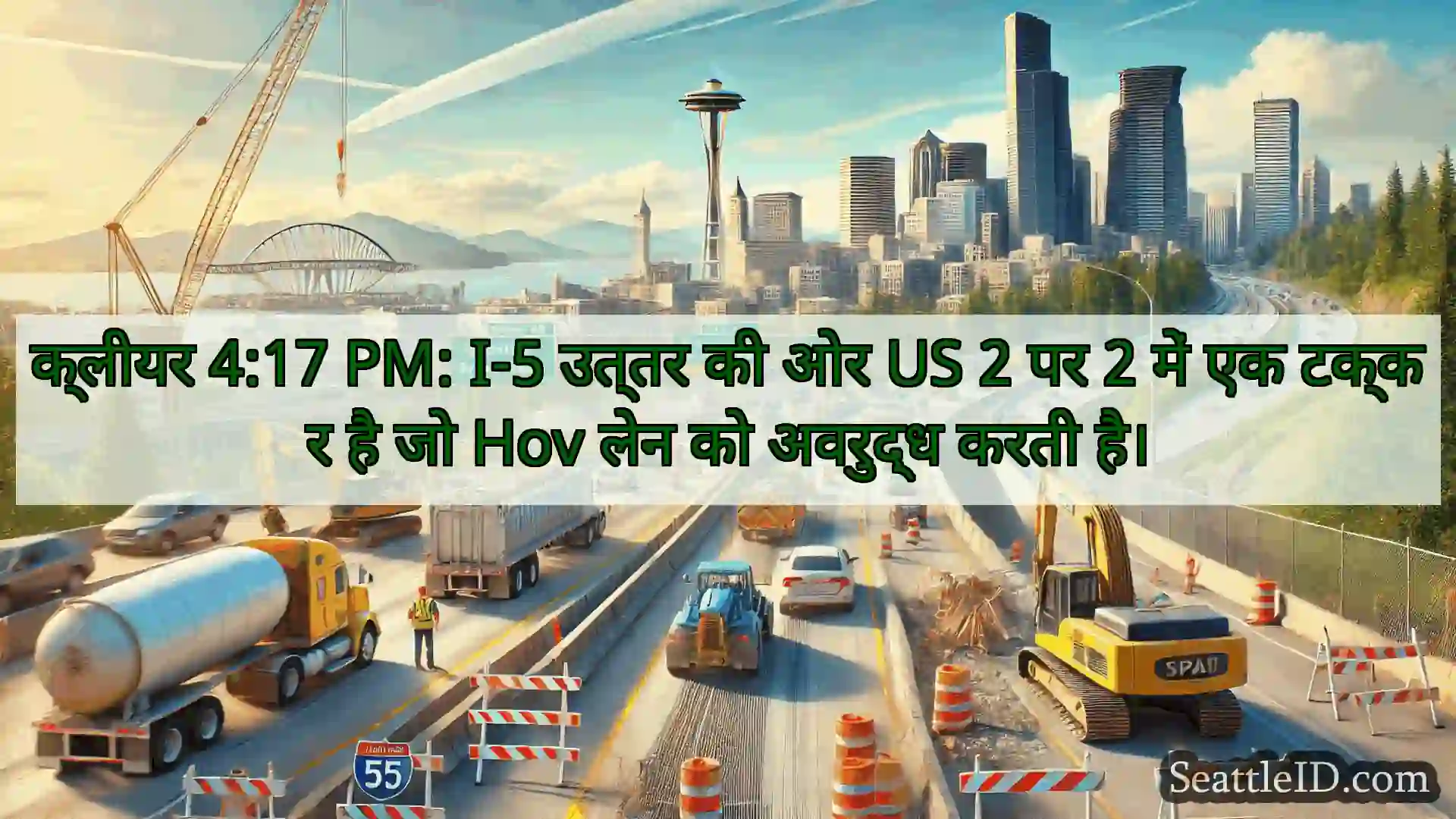 सिएटल परिवहन समाचार क्लीयर 4:17 PM: I-5 उत्तर की ओर US