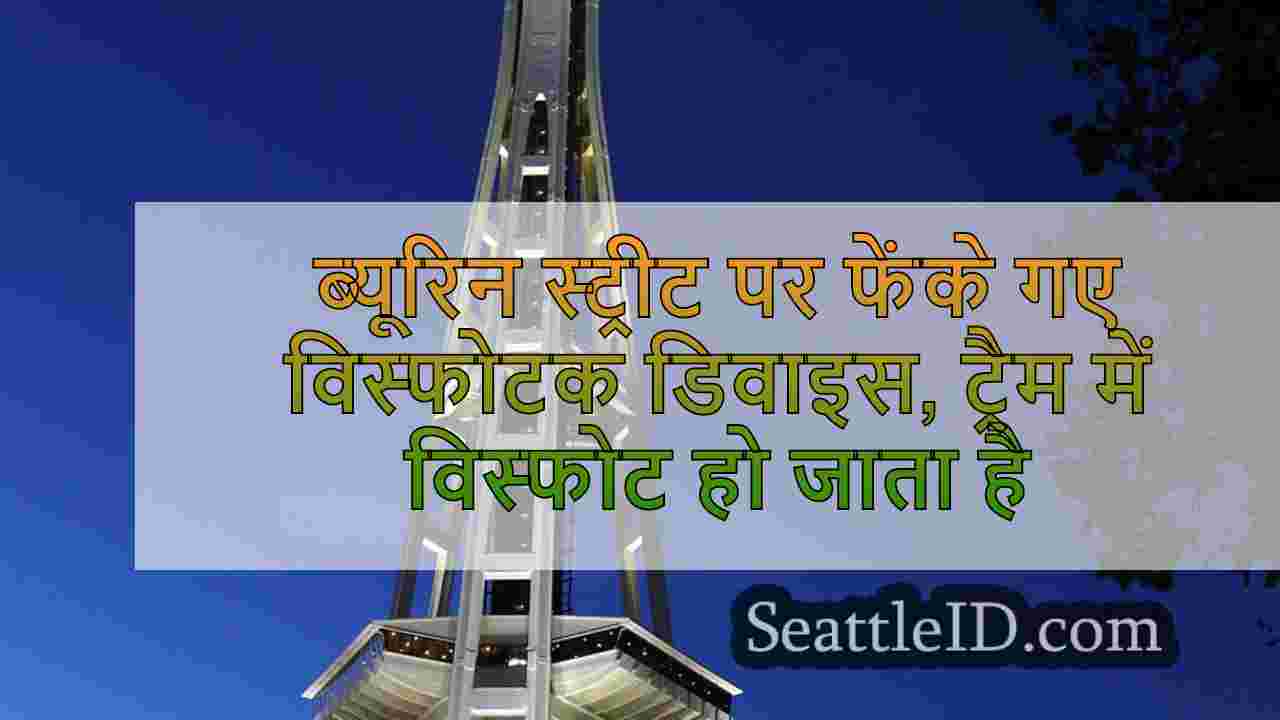 ब्यूरिन स्ट्रीट पर फेंके गए विस्फोटक