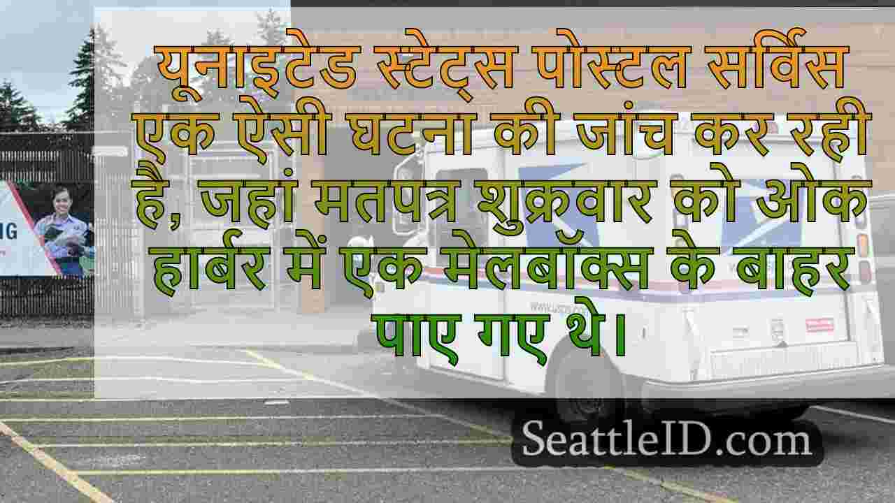 ओक हार्बर मेलबॉक्स के बाहर चुनाव
