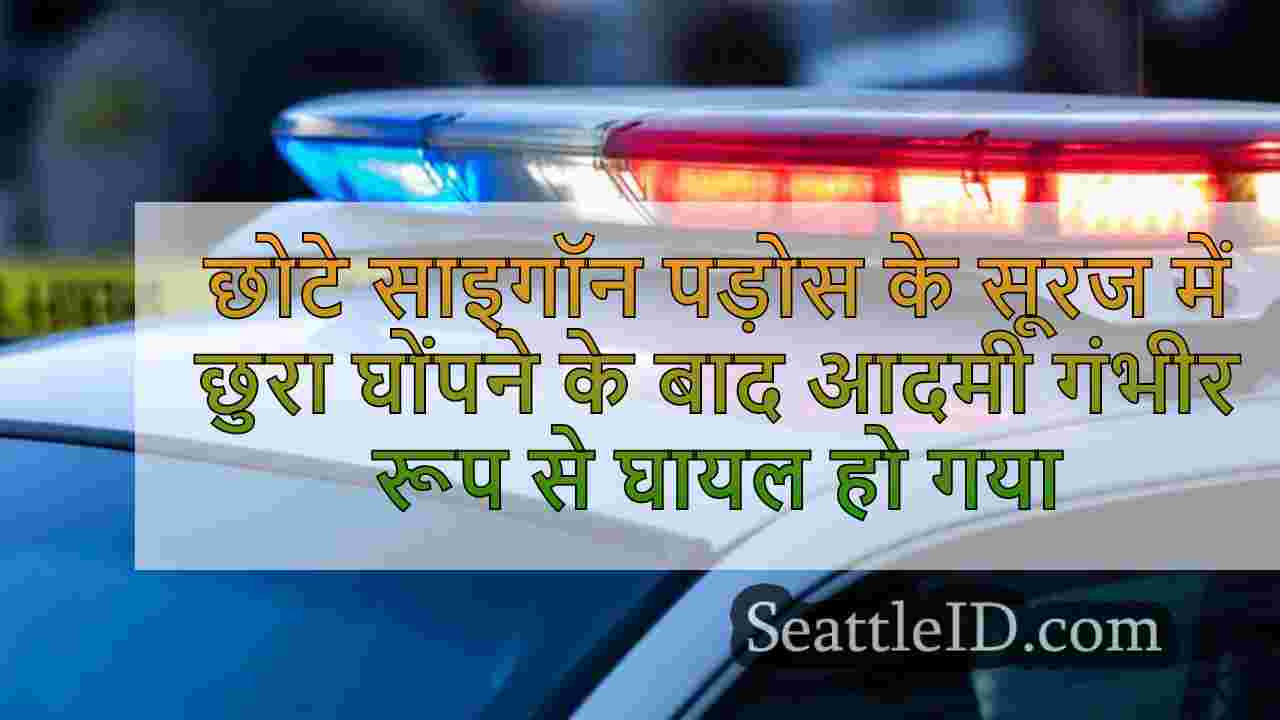 रविवार शाम लिटिल साइगॉन पड़ोस में छुरा