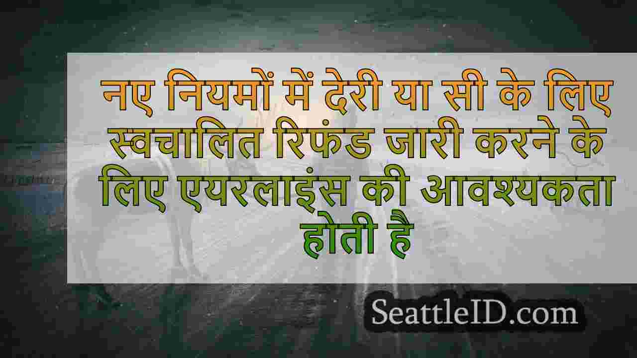 नए नियमों में देरी या रद्द उड़ानों के