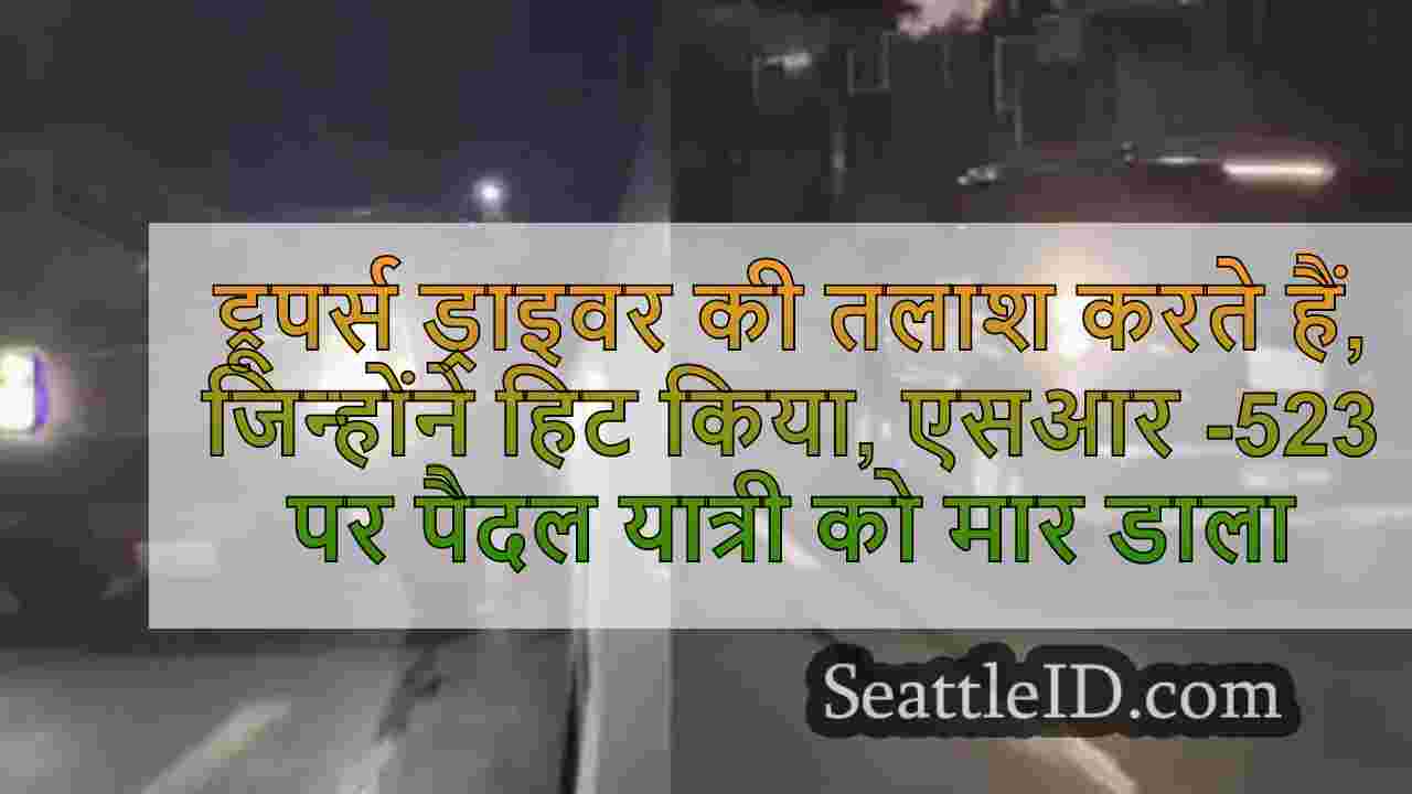 ट्रूपर्स ड्राइवर की तलाश करते हैं,