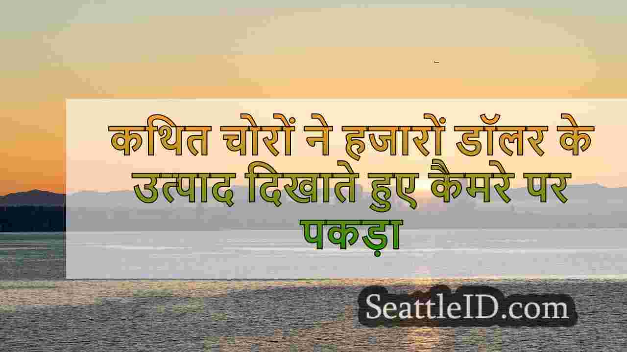 कथित चोरों ने ट्यूलिप स्टोर में बैग में