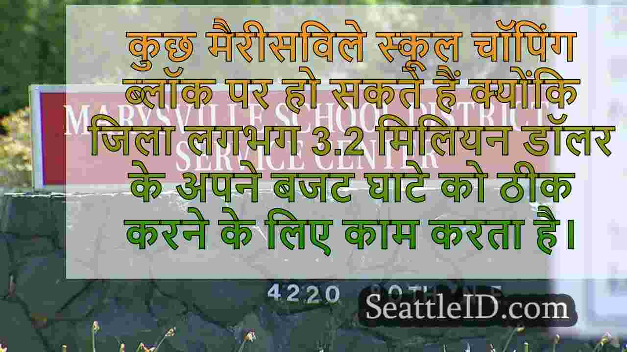 मैरीस्विले स्कूल जिला संभावित क्लोजर