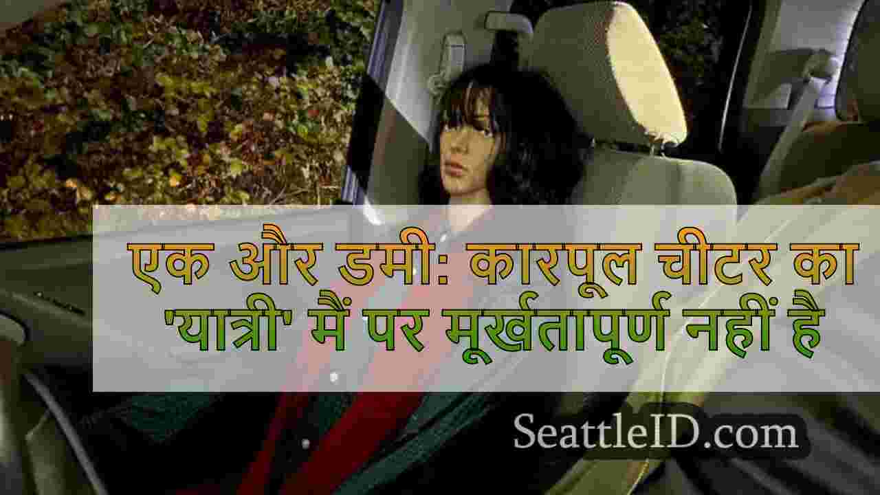 एक और डमी: कारपूल चीटर का 'यात्री' I-5