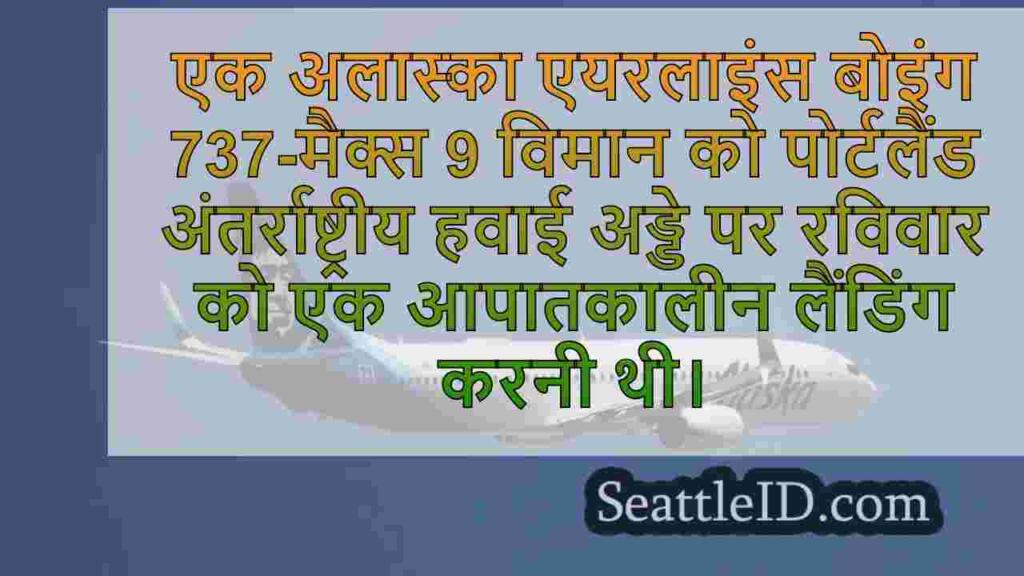 अलास्का एयर फ्लाइट 300 पीडीएक्स को