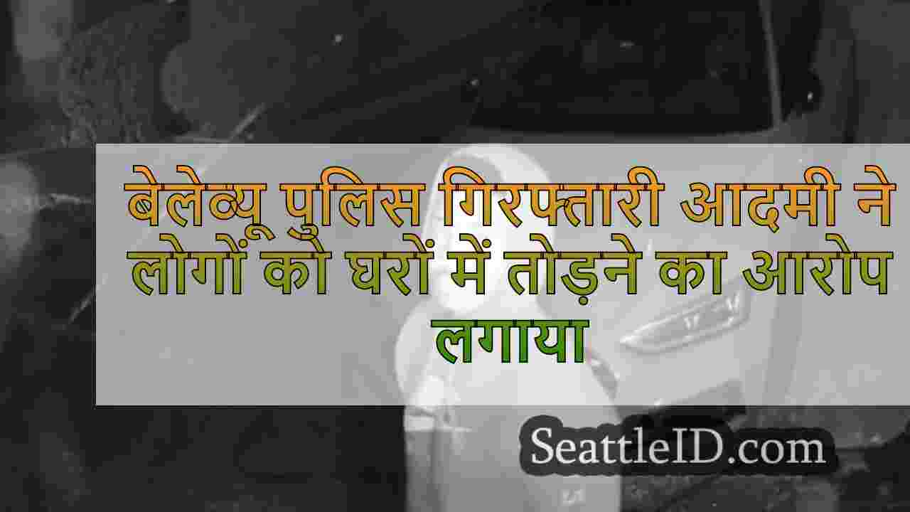 बेलेव्यू पुलिस गिरफ्तारी आदमी ने घरों