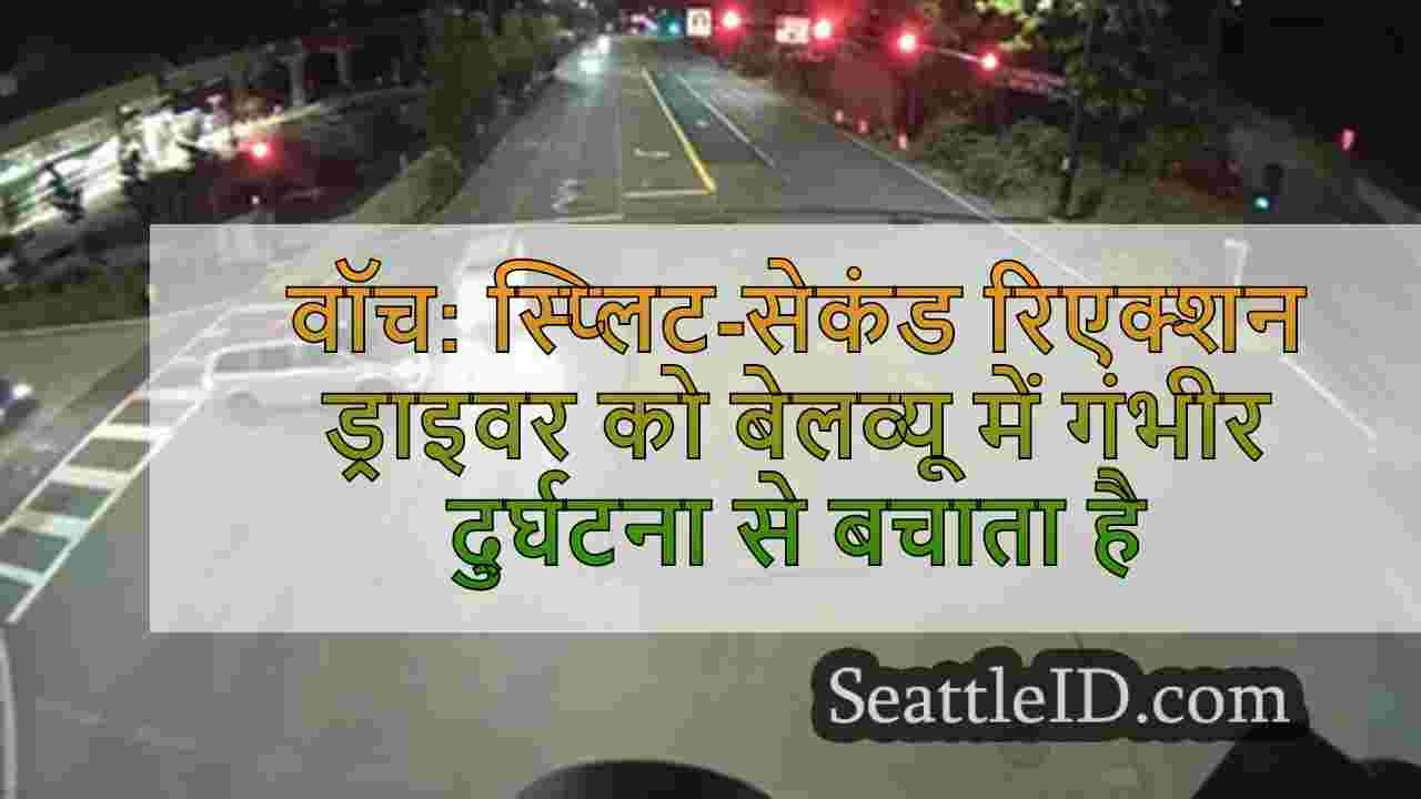 वॉच: स्प्लिट-सेकंड रिएक्शन ड्राइवर को