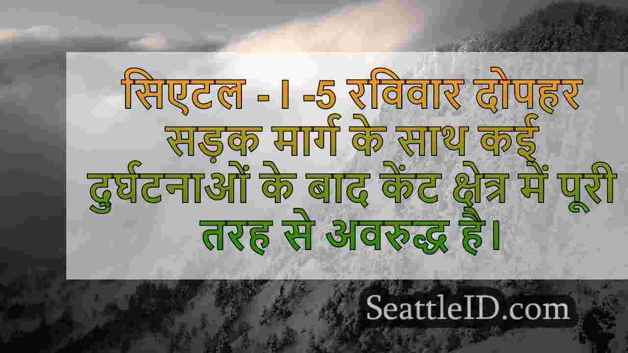 कई कार दुर्घटनाएँ I-5 साउथ शट डाउन,
