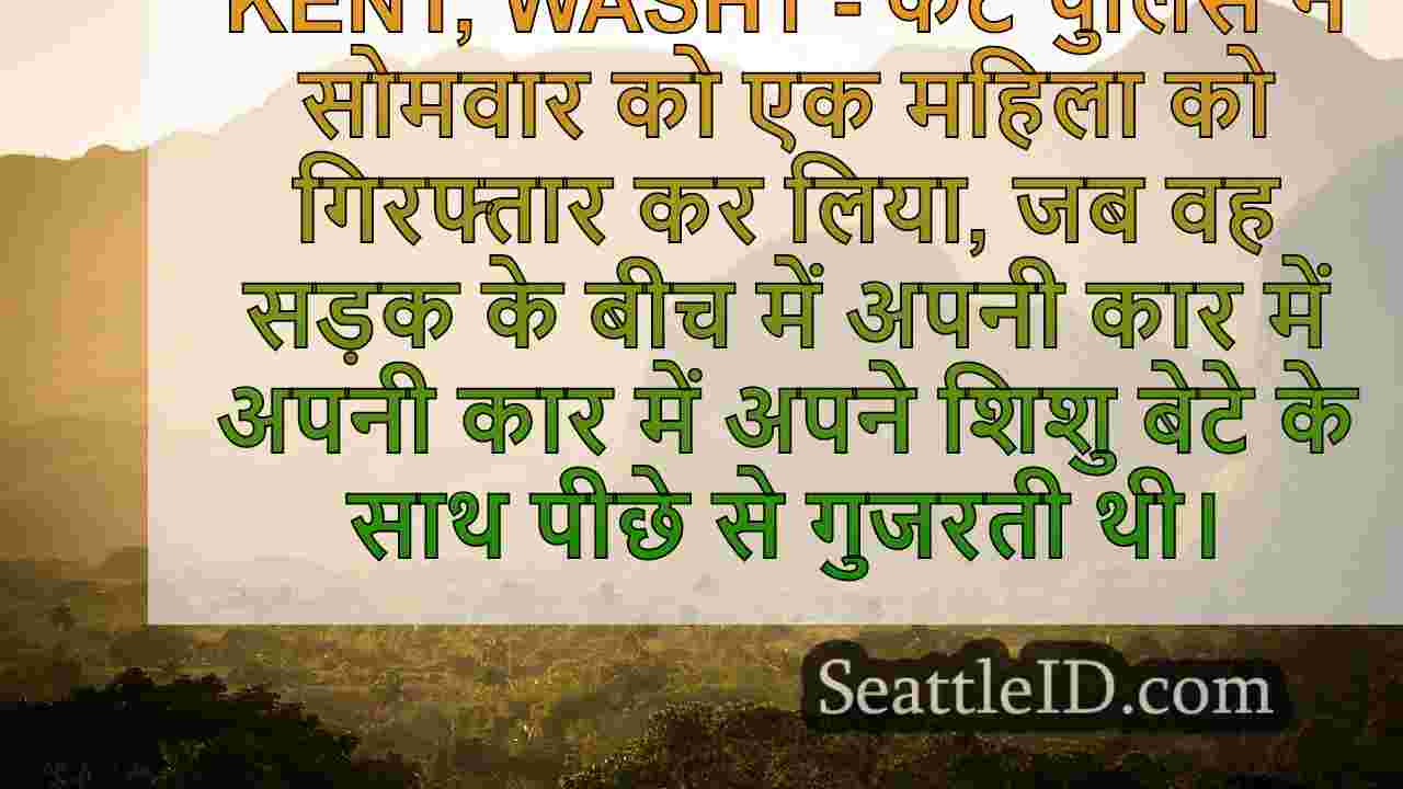 WA माँ को DUI के लिए गिरफ्तार किया गया