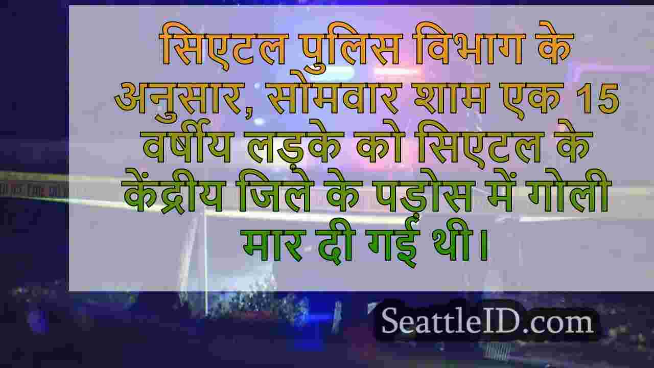 15 साल के लड़के ने मध्य जिले में गोली