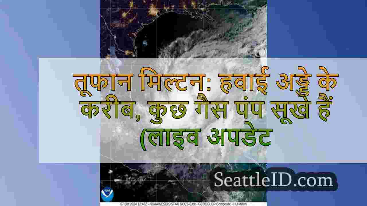 तूफान मिल्टन: हवाई अड्डे के करीब, कुछ