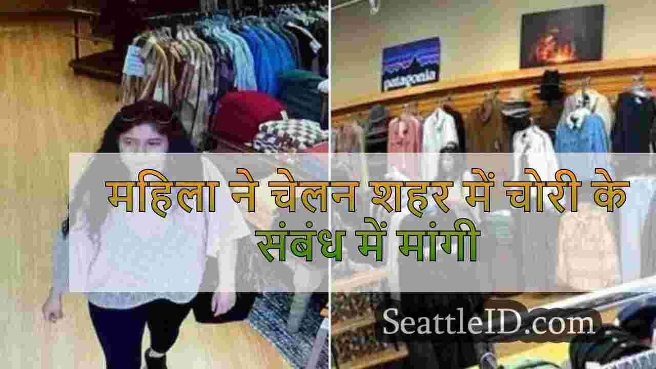 महिला ने चेलन शहर में चोरी के संबंध में