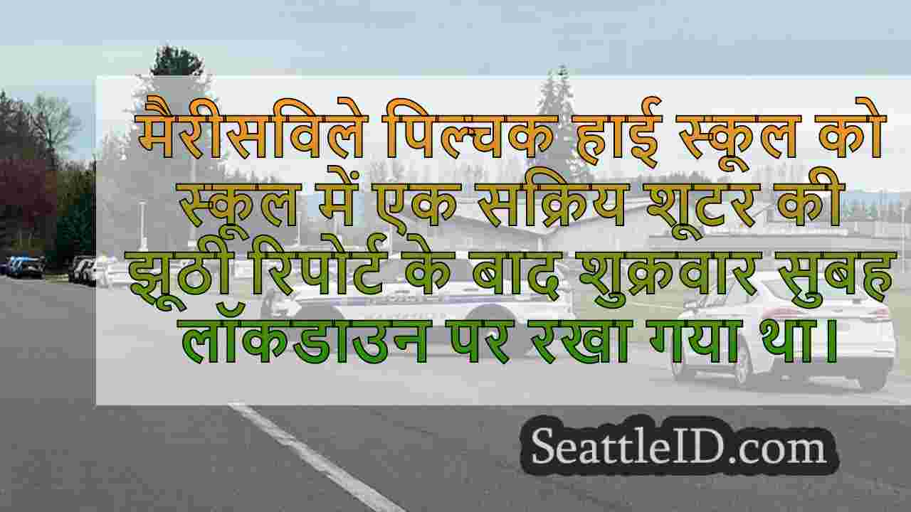 सक्रिय शूटर की झूठी रिपोर्ट मैरीसविले