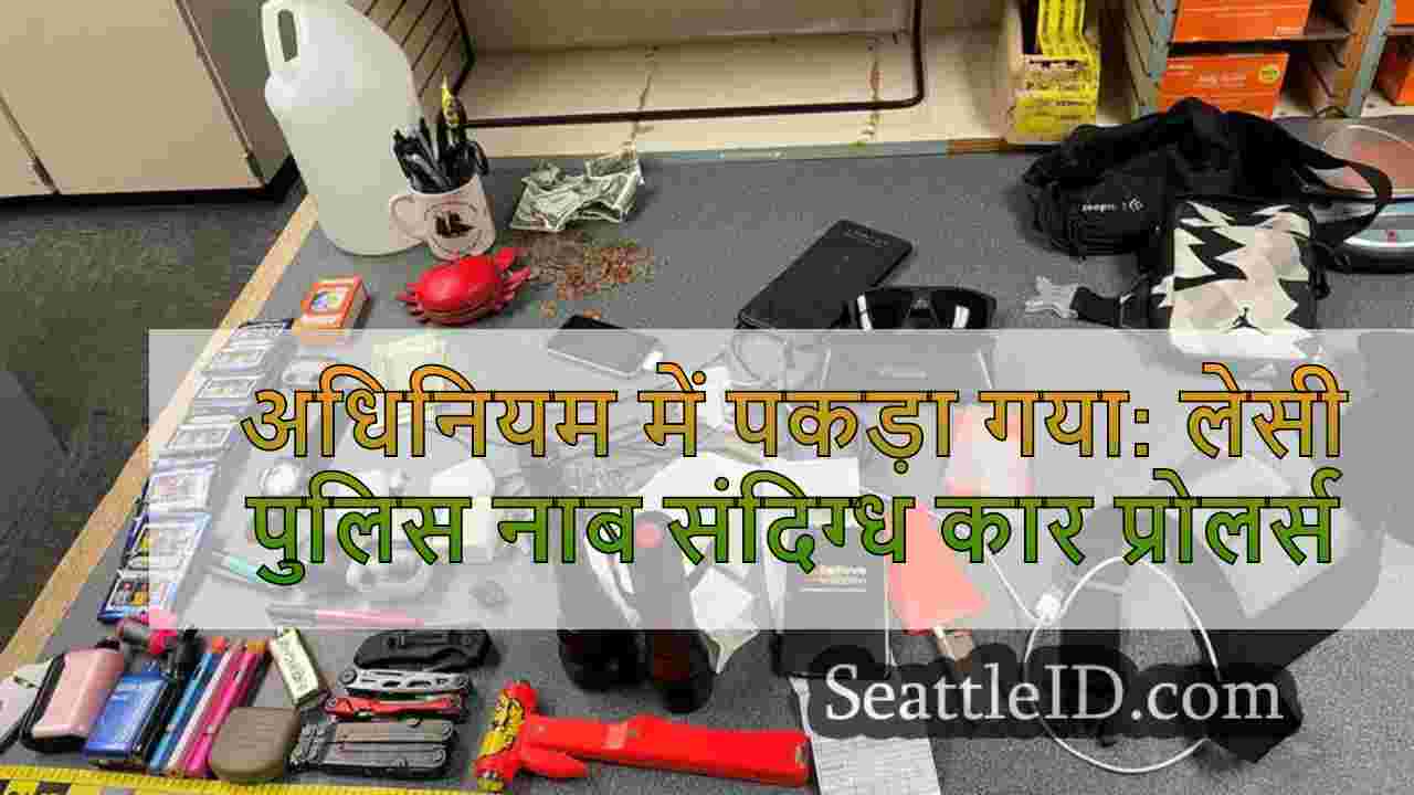 अधिनियम में पकड़ा गया: लेसी पुलिस नाब