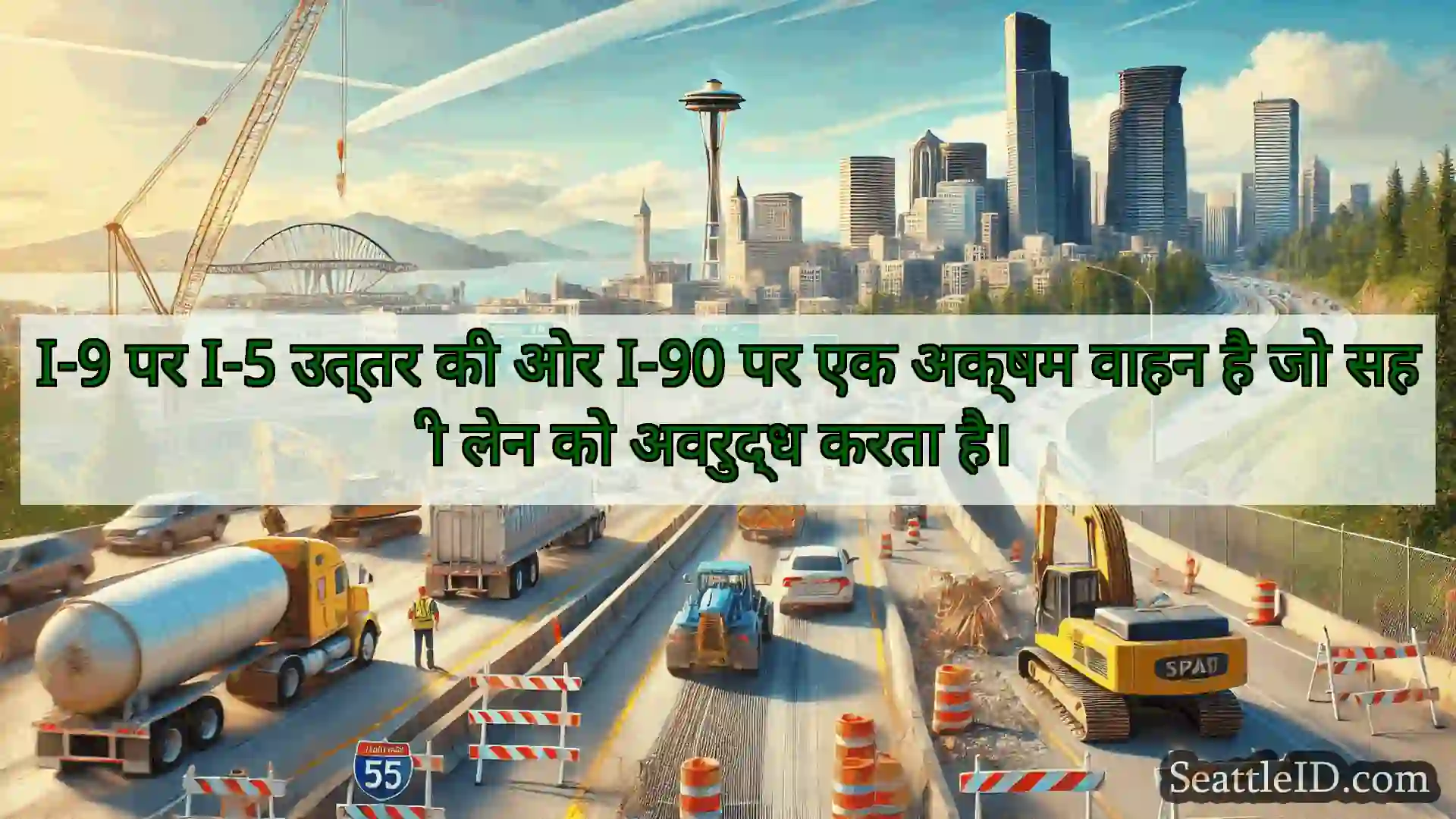 सिएटल परिवहन समाचार I-9 पर I-5 उत्तर की ओर I-90 पर एक