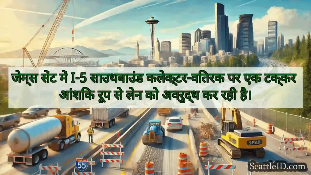 सिएटल परिवहन समाचार जेम्स सेंट में I-5 साउथबाउंड