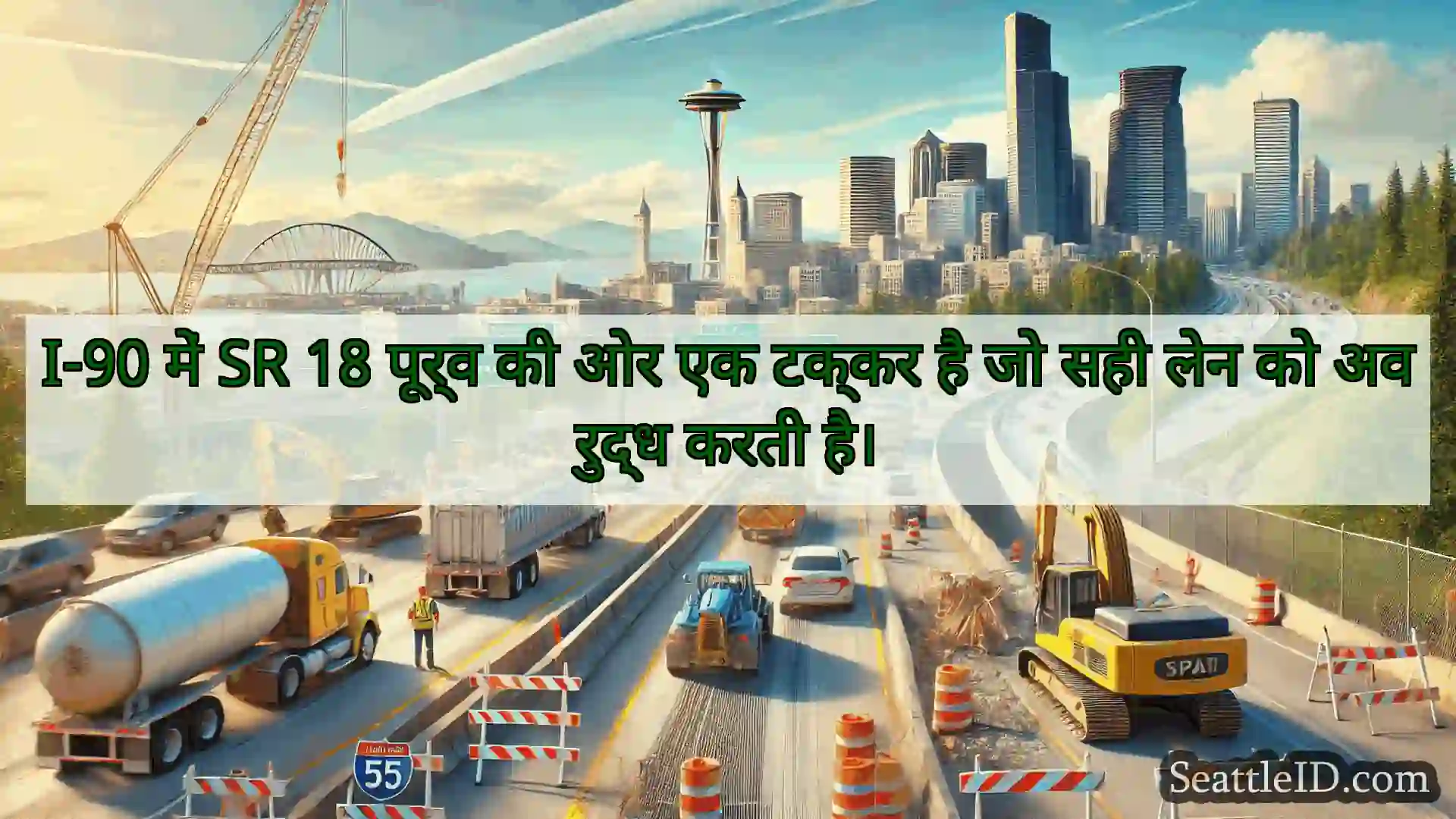 सिएटल परिवहन समाचार I-90 में SR 18 पूर्व की ओर एक