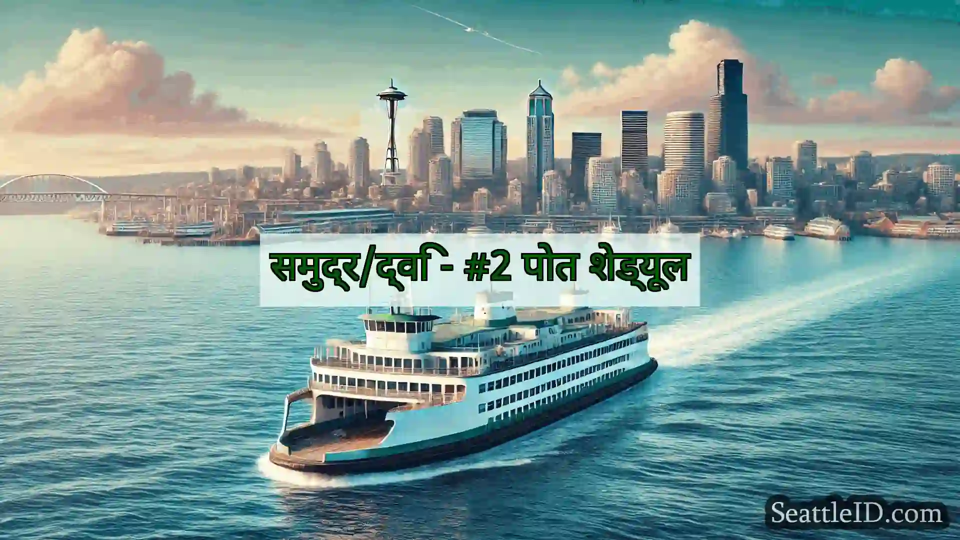 सिएटल फ़ेरी समाचार समुद्र/द्वि - #2 पोत शेड्यूल