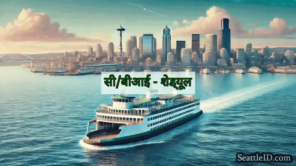 सिएटल फ़ेरी समाचार सी/बीआई - शेड्यूल