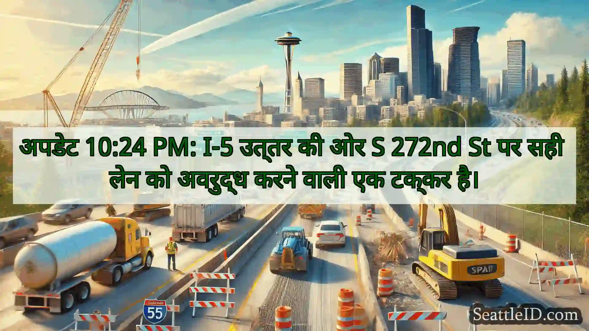 सिएटल परिवहन समाचार अपडेट 10:24 PM: I-5 उत्तर की ओर S