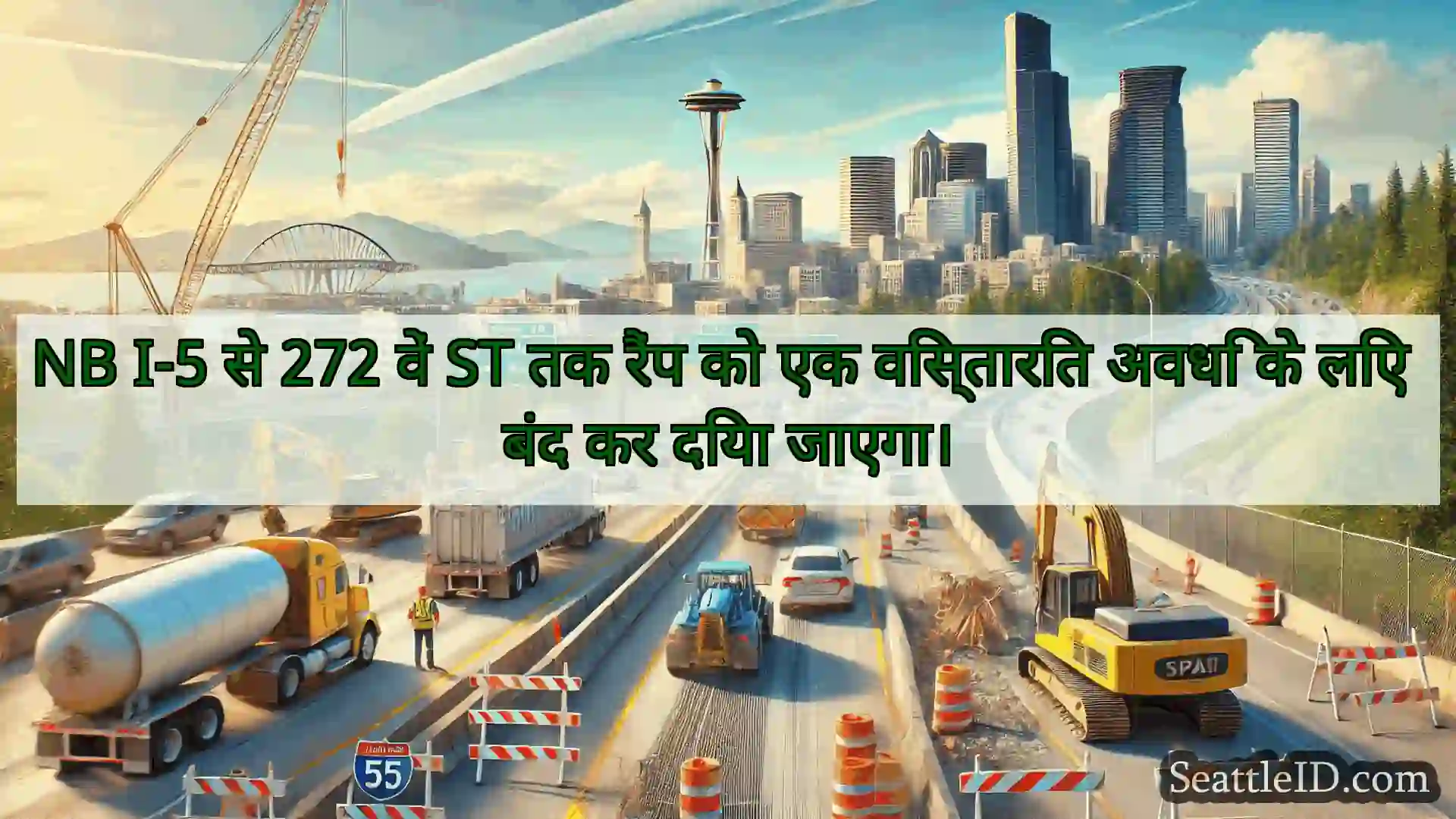 सिएटल परिवहन समाचार NB I-5 से 272 वें ST तक रैंप को एक