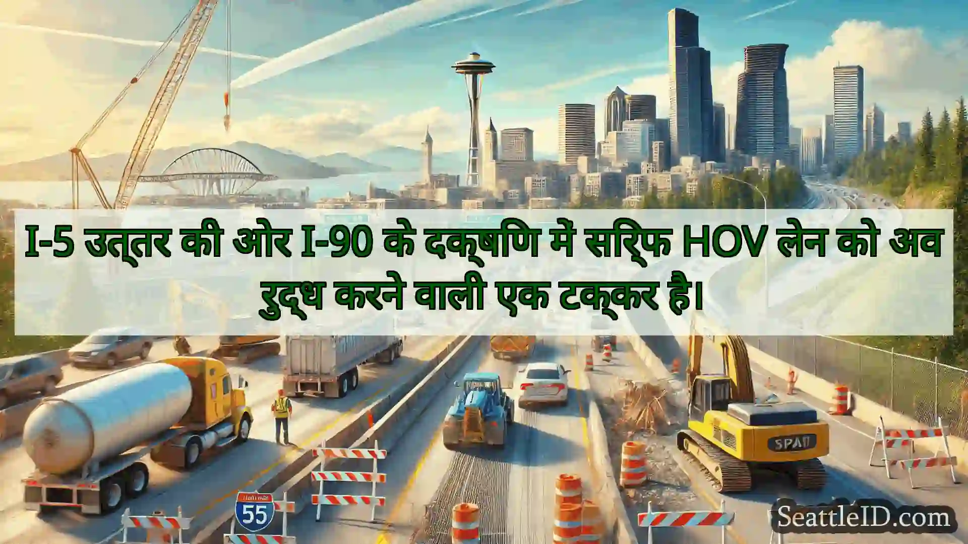 सिएटल परिवहन समाचार I-5 उत्तर की ओर I-90 के दक्षिण में